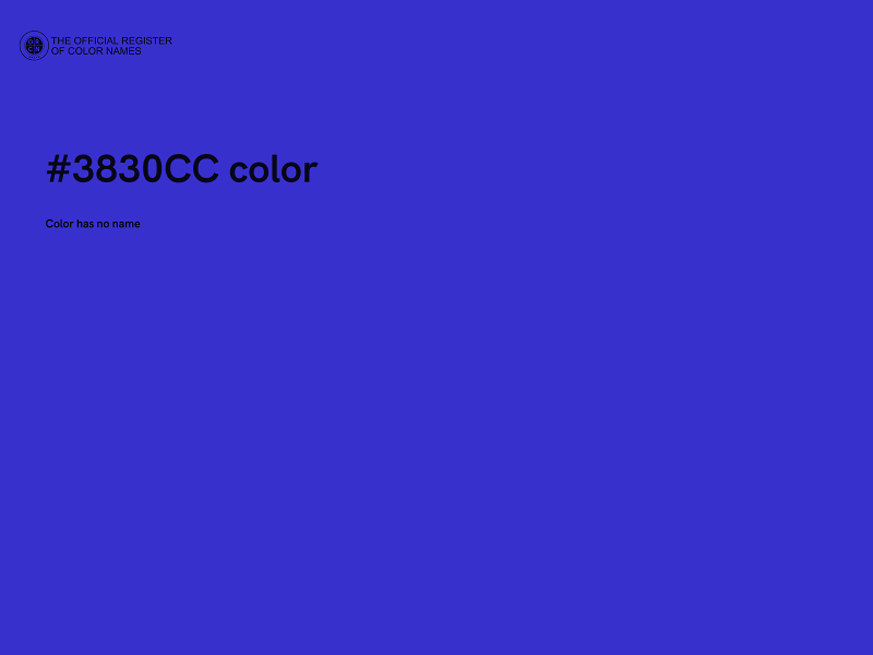 #3830CC color image