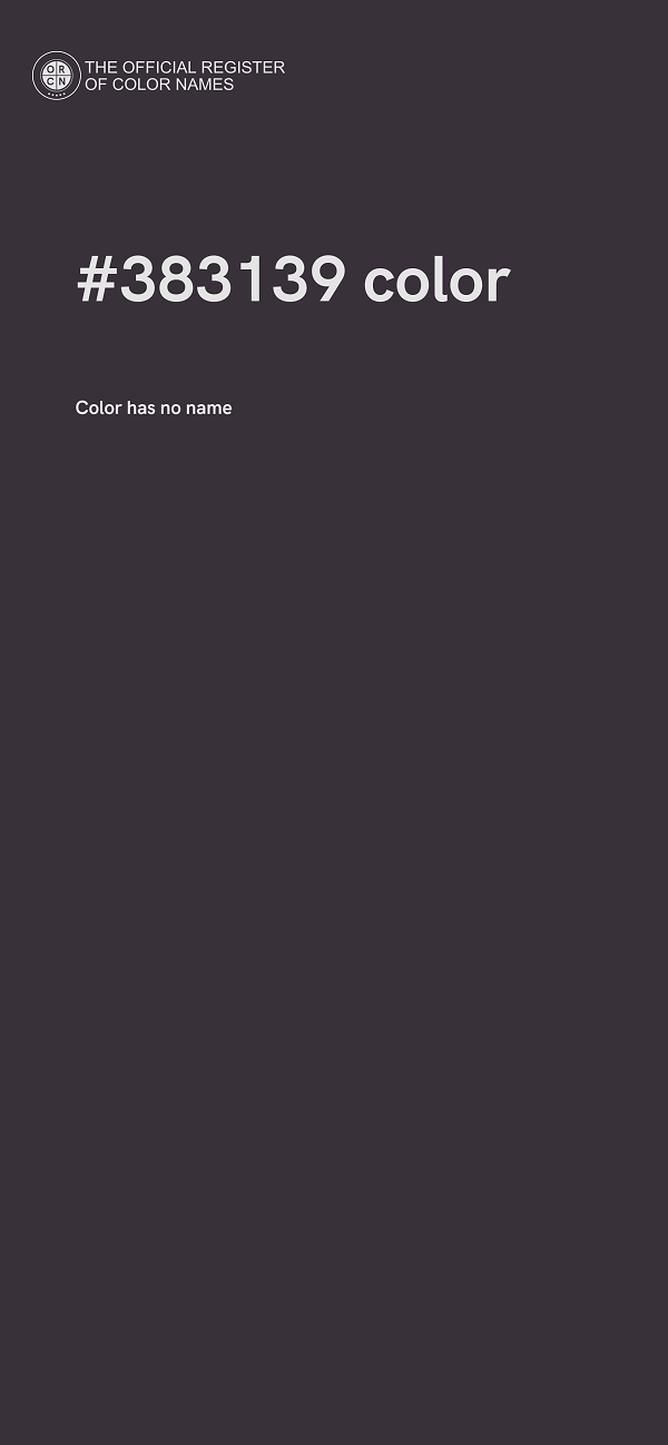 #383139 color image