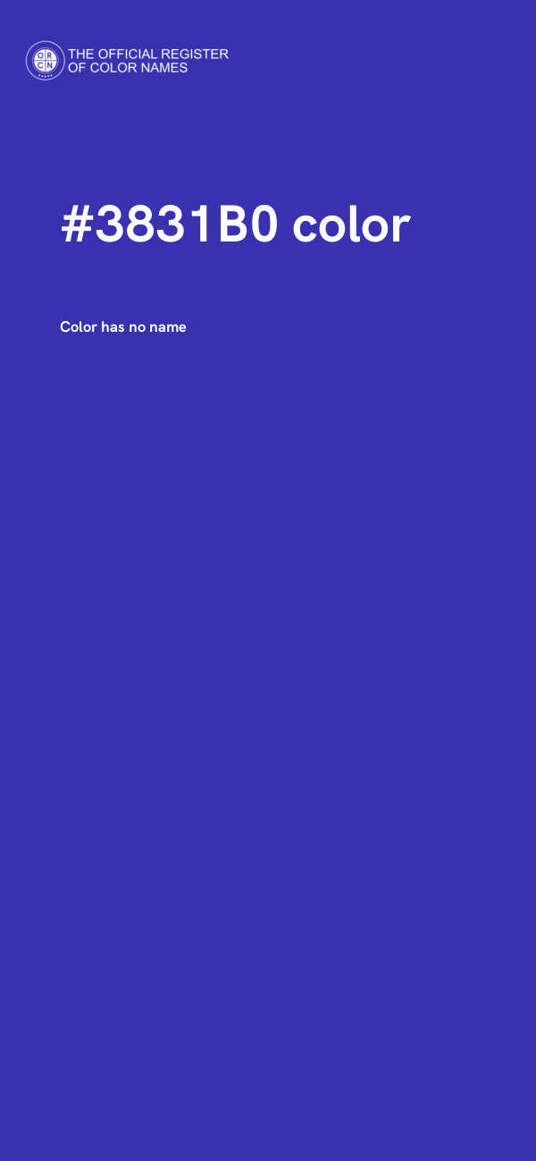 #3831B0 color image