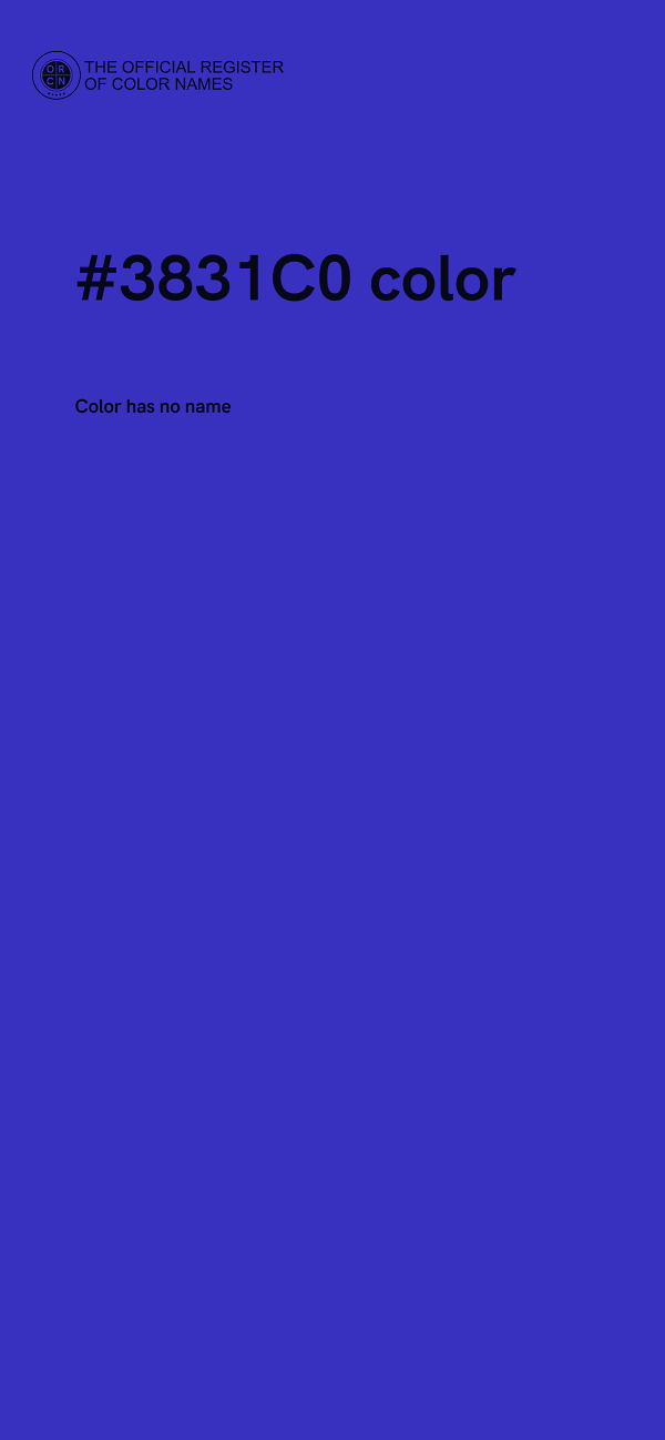 #3831C0 color image