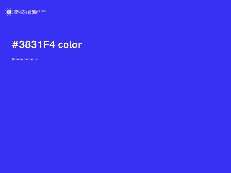 #3831F4 color image