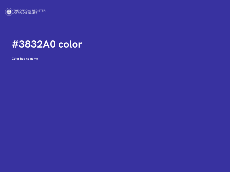 #3832A0 color image
