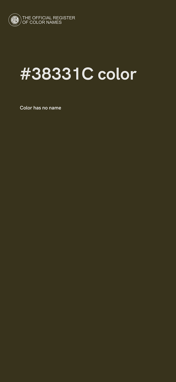 #38331C color image