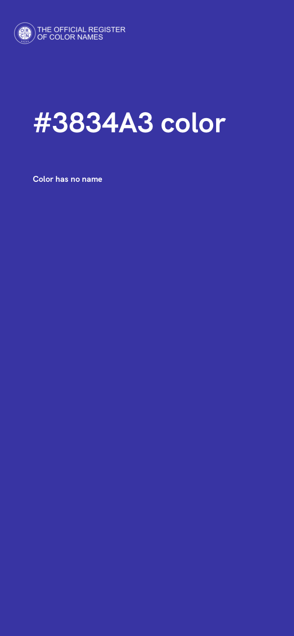 #3834A3 color image