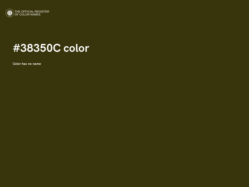 #38350C color image