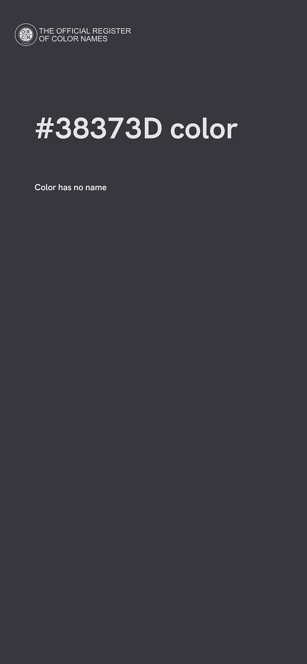 #38373D color image