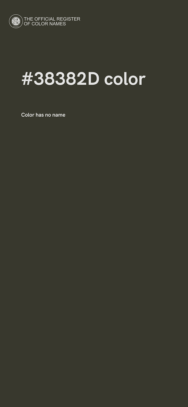 #38382D color image