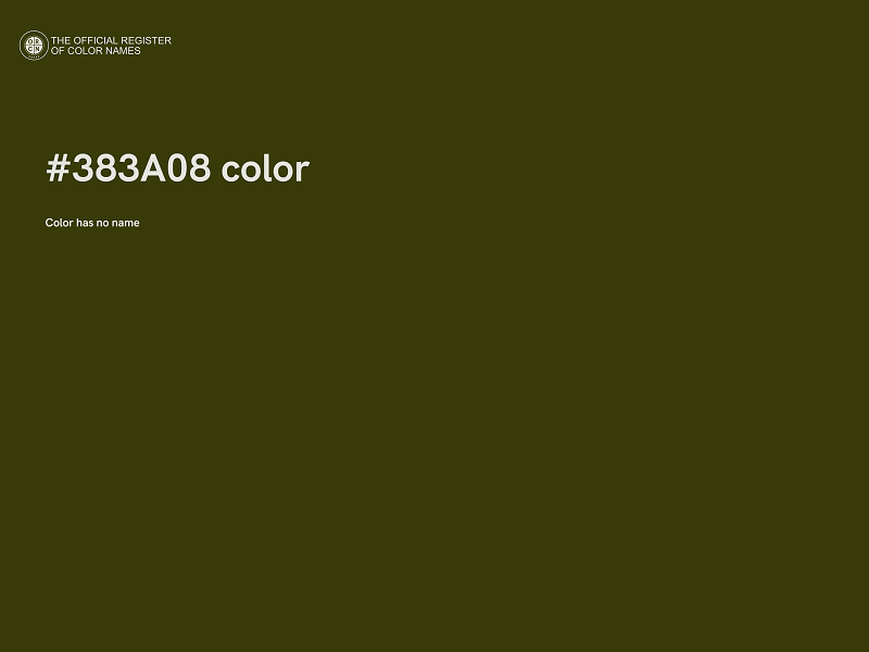 #383A08 color image