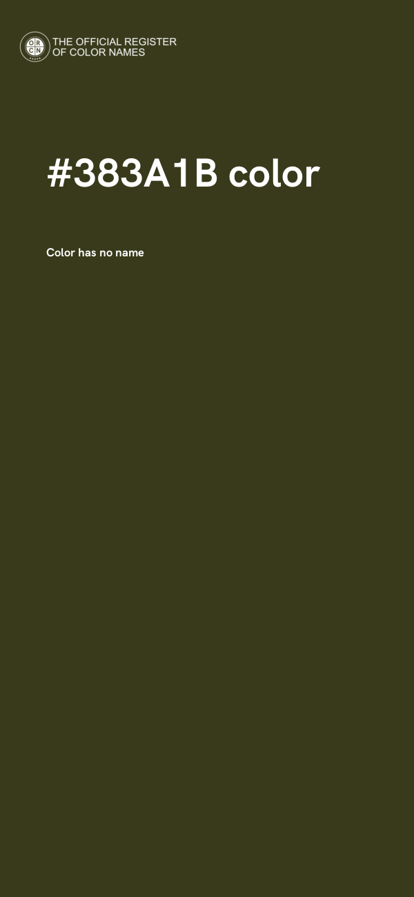 #383A1B color image