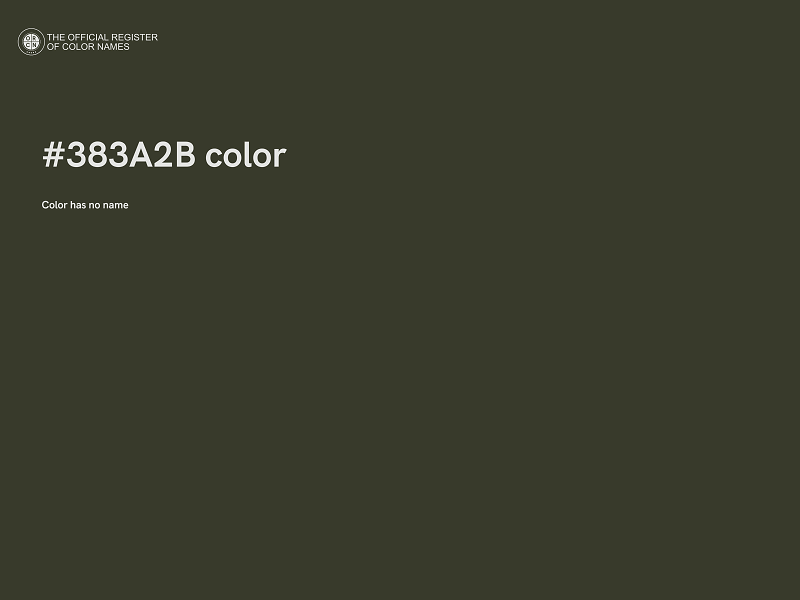 #383A2B color image