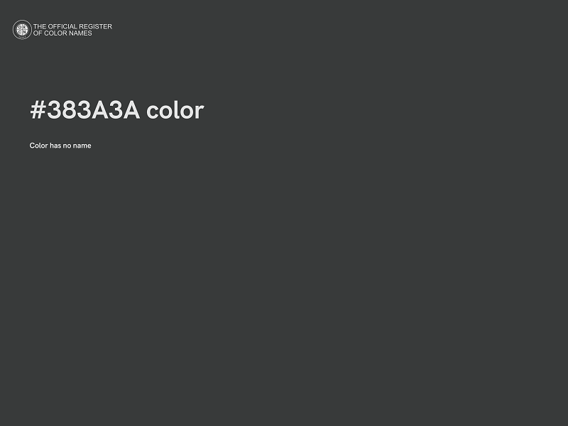 #383A3A color image