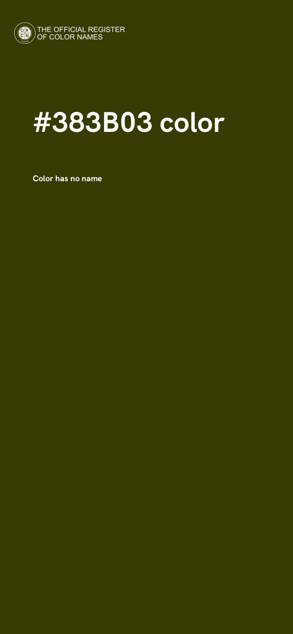 #383B03 color image
