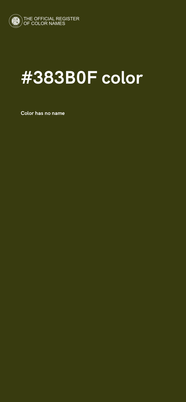 #383B0F color image