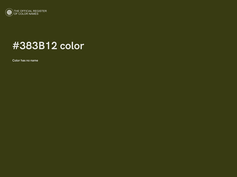 #383B12 color image