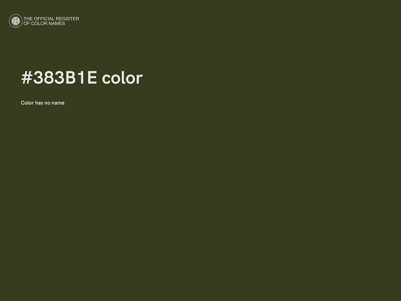 #383B1E color image