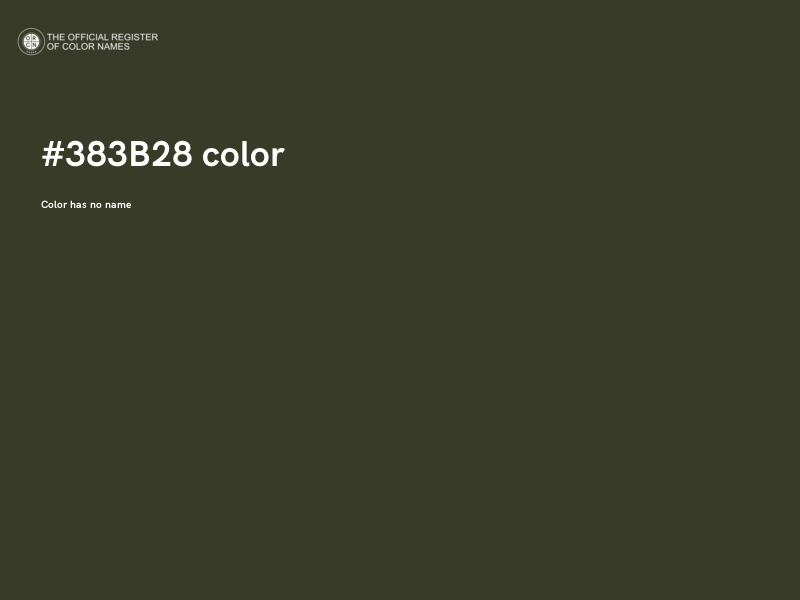 #383B28 color image