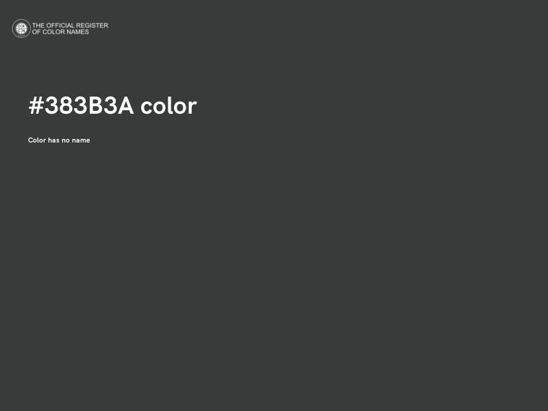#383B3A color image