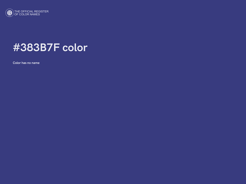 #383B7F color image