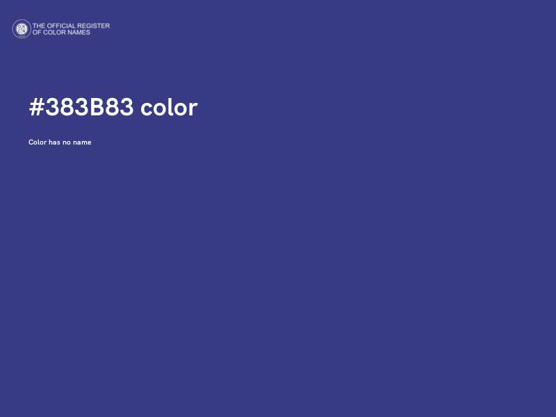 #383B83 color image