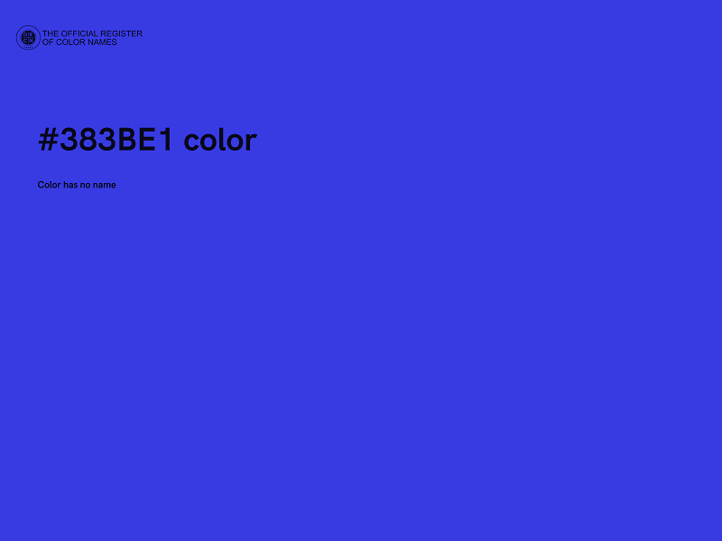 #383BE1 color image