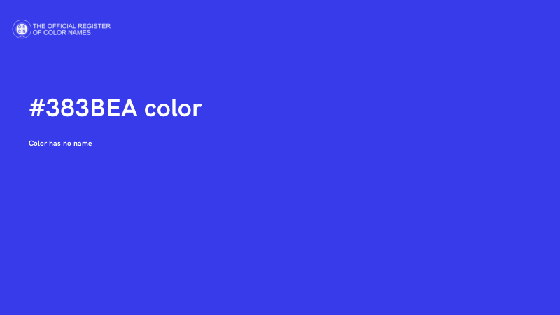#383BEA color image