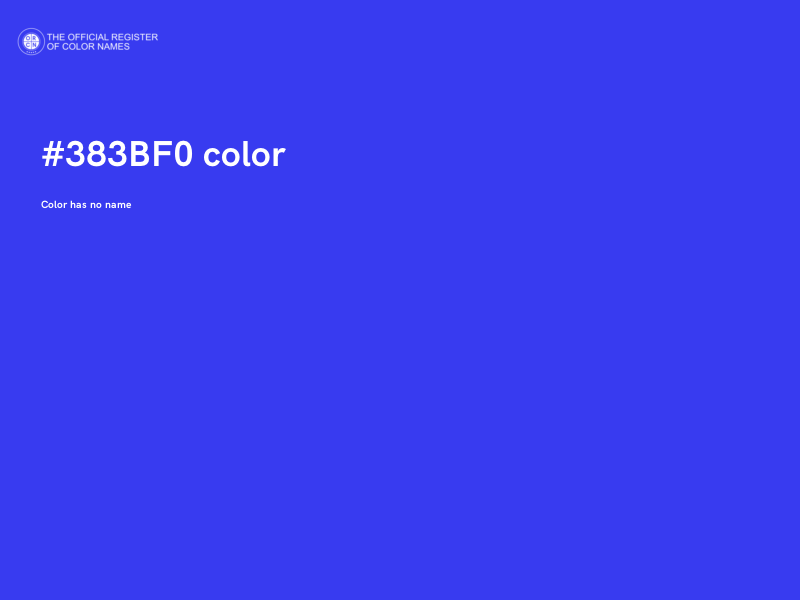 #383BF0 color image