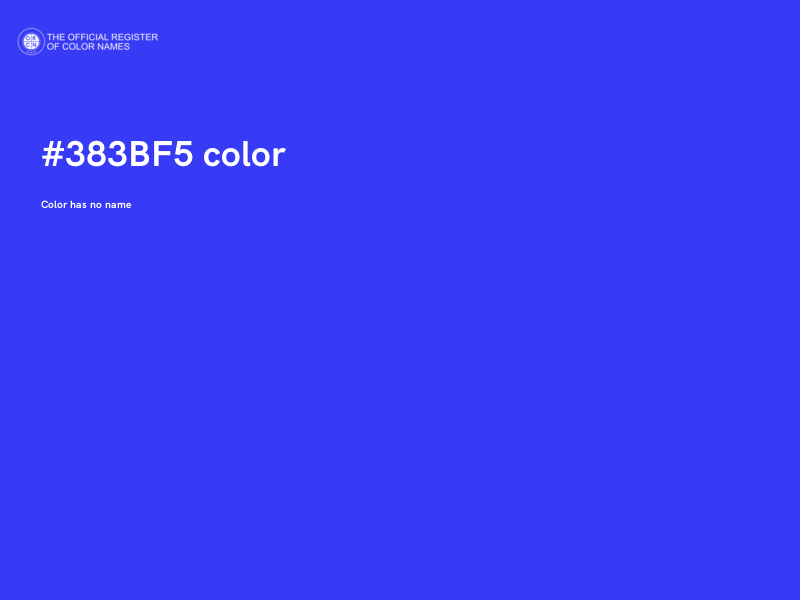 #383BF5 color image