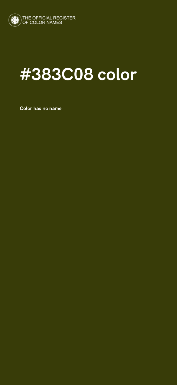 #383C08 color image