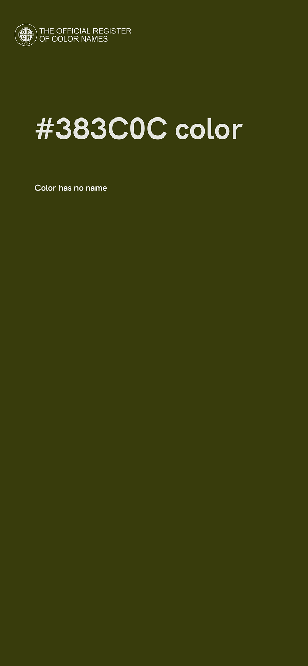 #383C0C color image