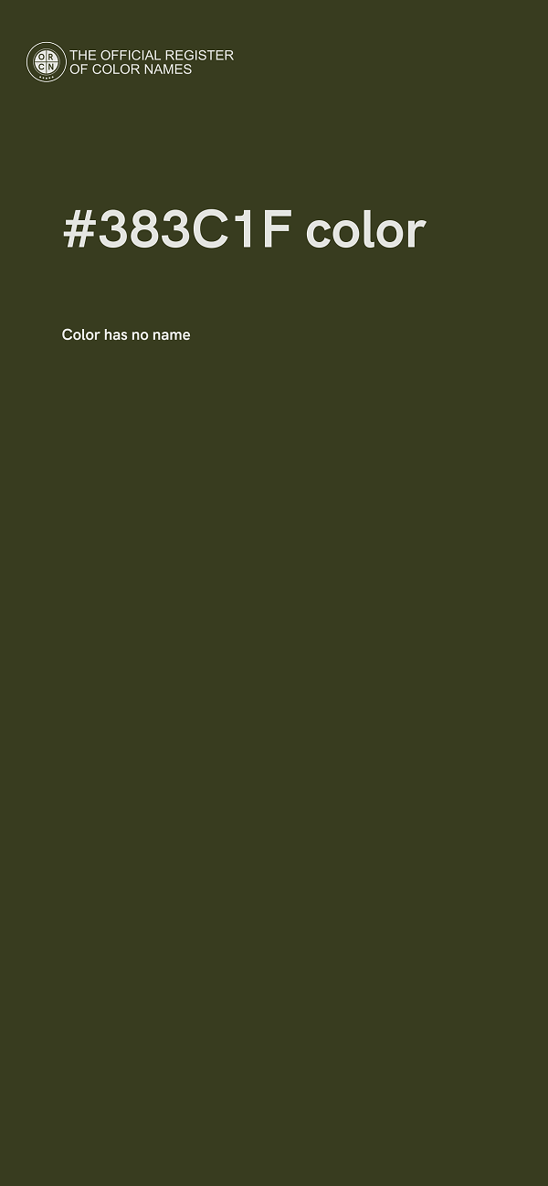 #383C1F color image