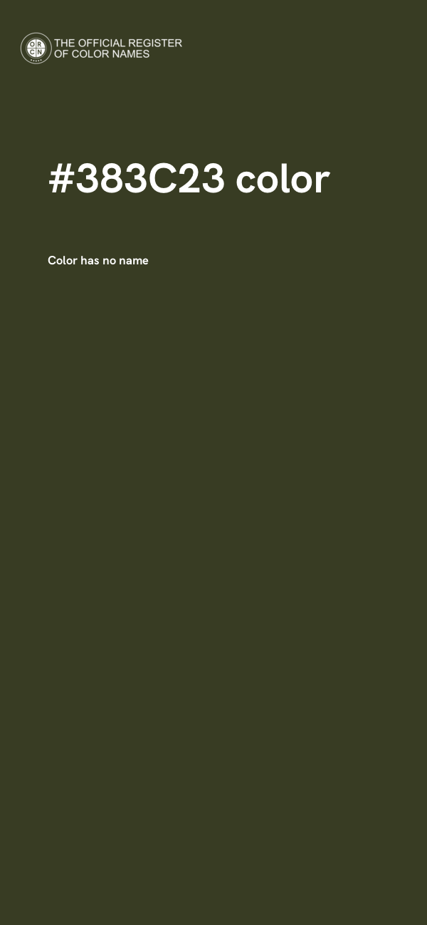#383C23 color image