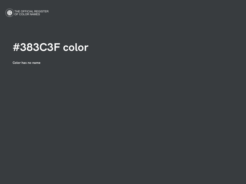 #383C3F color image