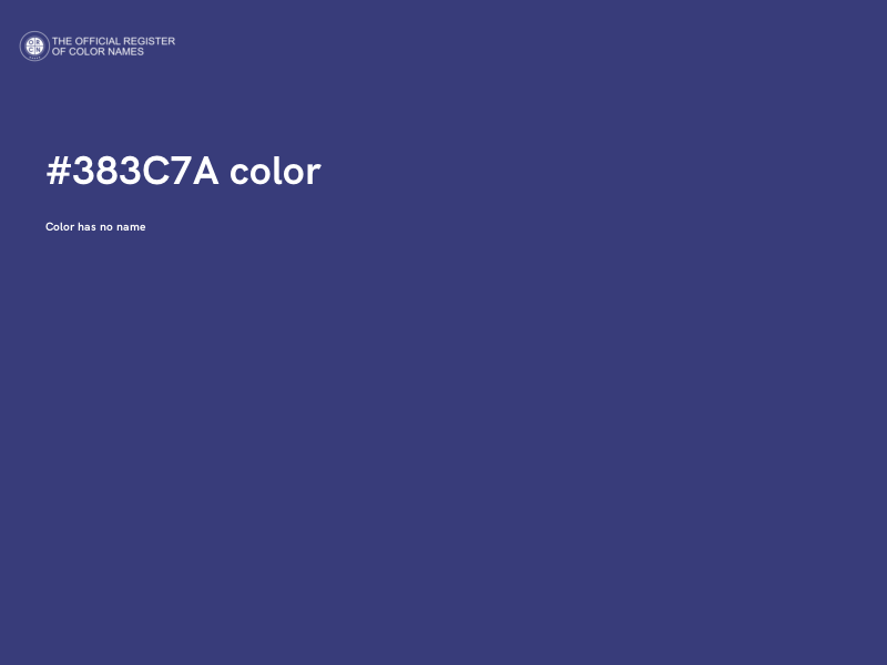 #383C7A color image