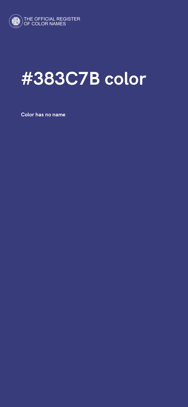 #383C7B color image