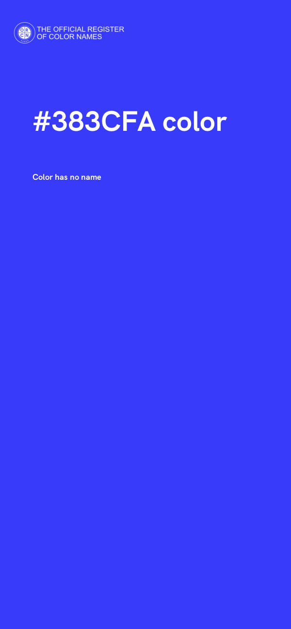 #383CFA color image