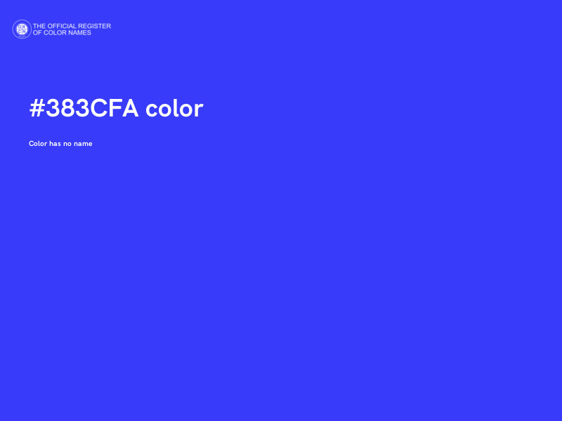 #383CFA color image
