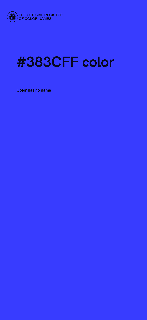 #383CFF color image