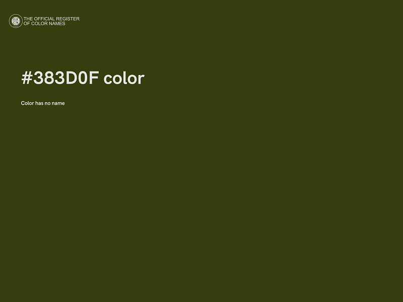 #383D0F color image