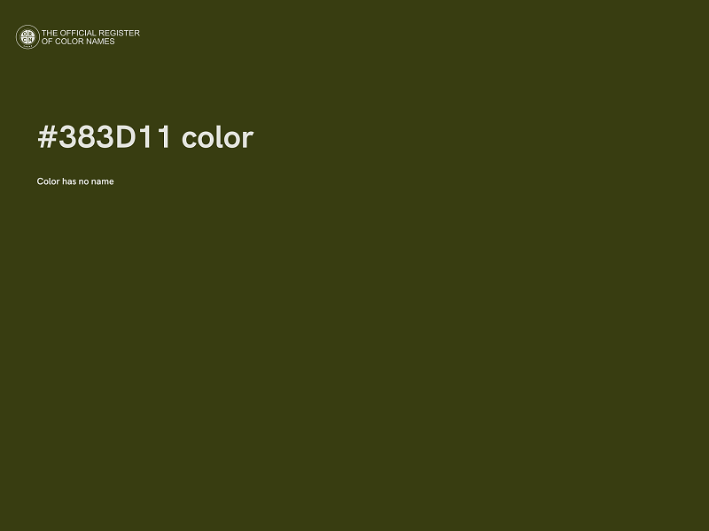 #383D11 color image