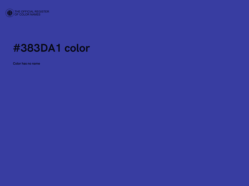 #383DA1 color image