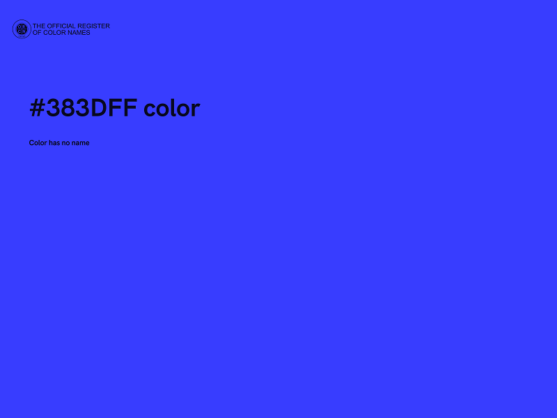 #383DFF color image