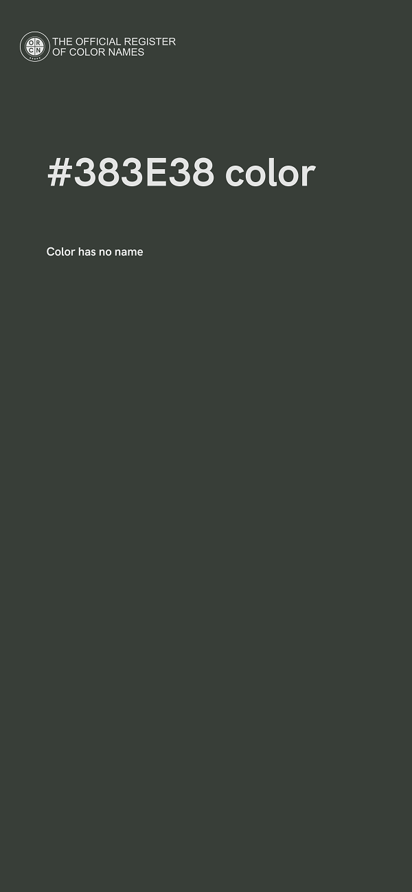 #383E38 color image