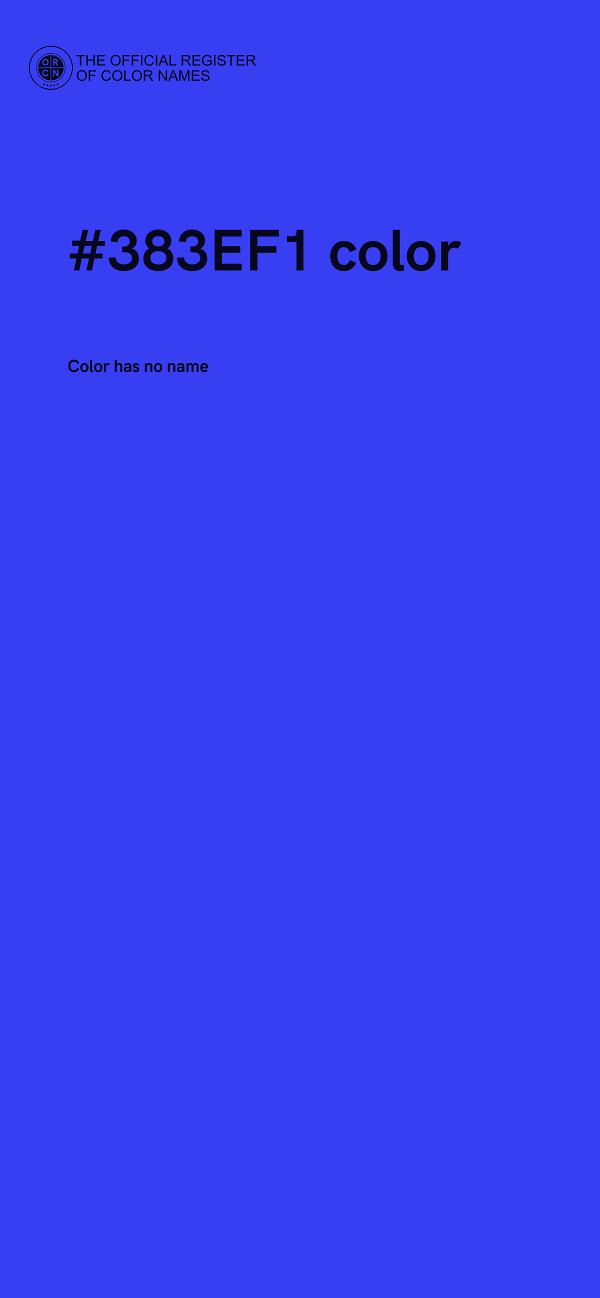 #383EF1 color image