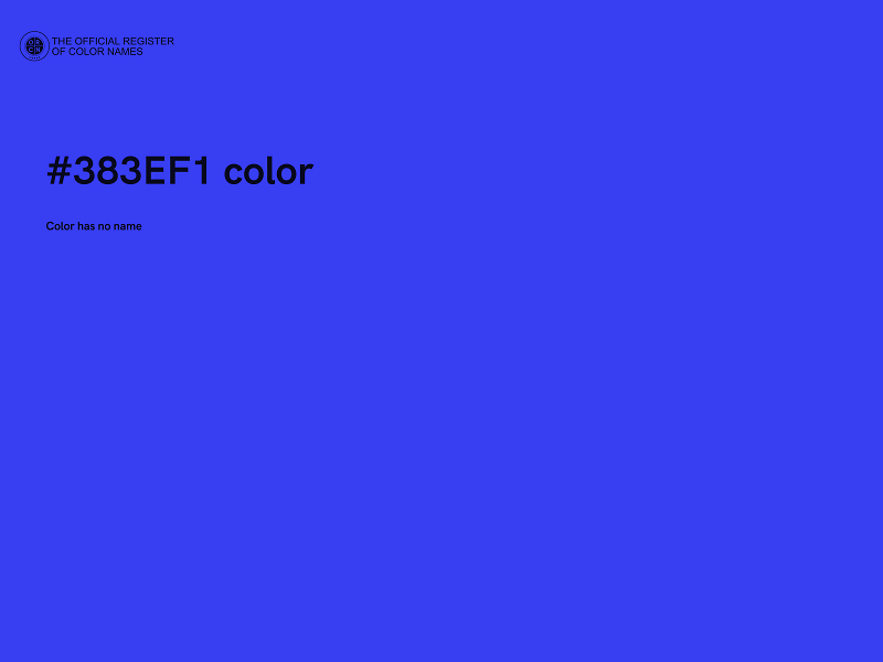 #383EF1 color image