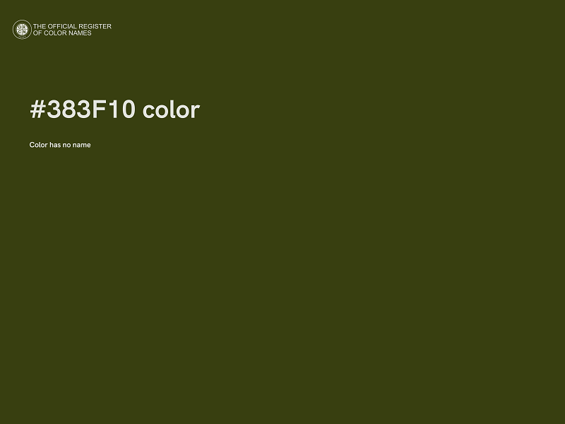 #383F10 color image