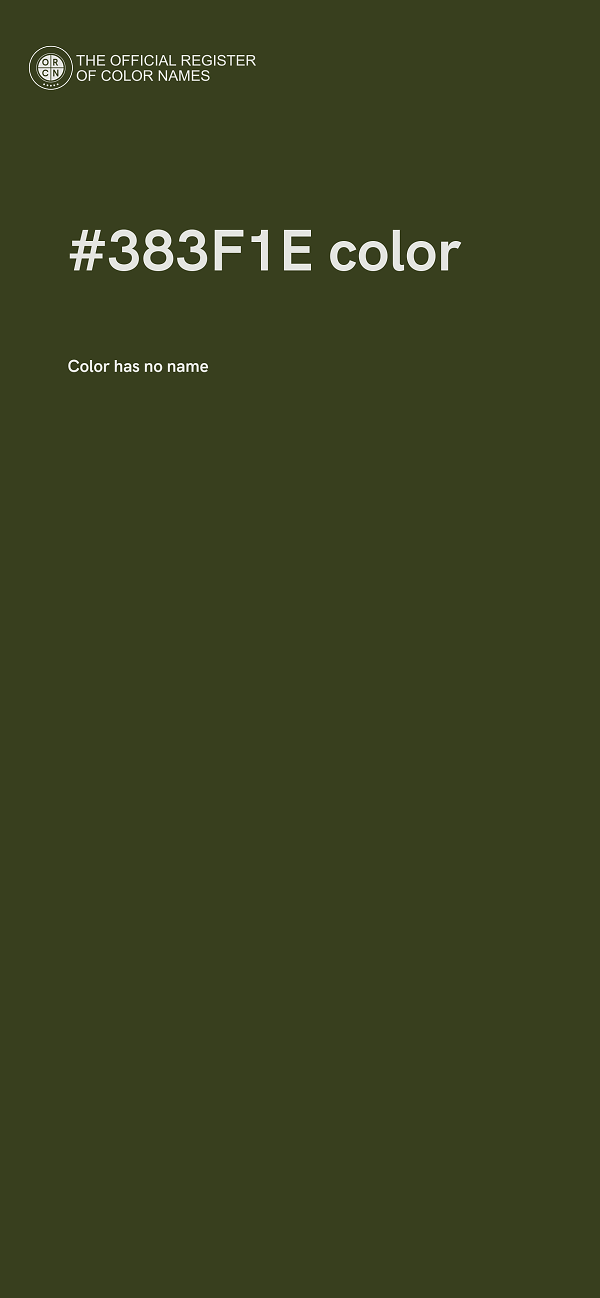 #383F1E color image