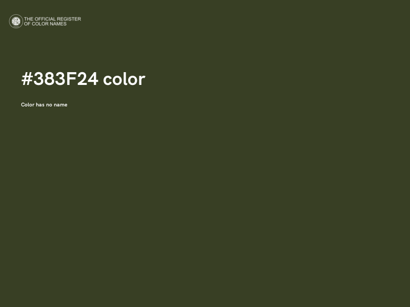#383F24 color image