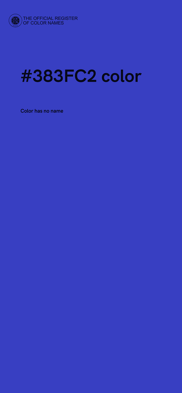 #383FC2 color image