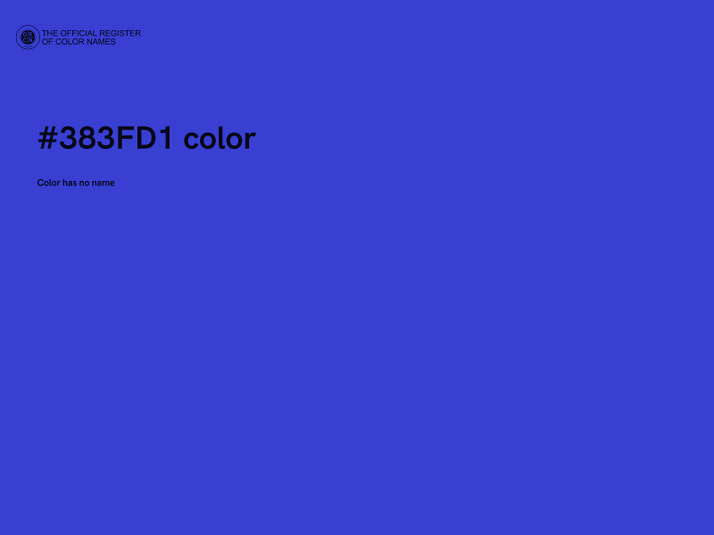 #383FD1 color image