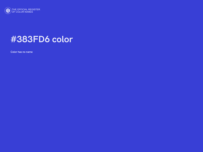 #383FD6 color image